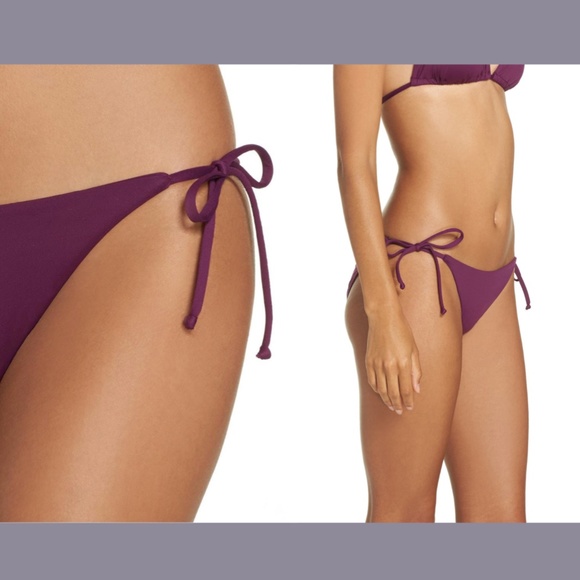 NEW Becca‎ Color Code Side Tie Bikini Bottoms [SZ Large ] - Picture 2 of 11